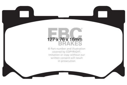 EBC DP31823C 08-13 Infiniti FX50 5.0 Redstuff Front Brake Pads