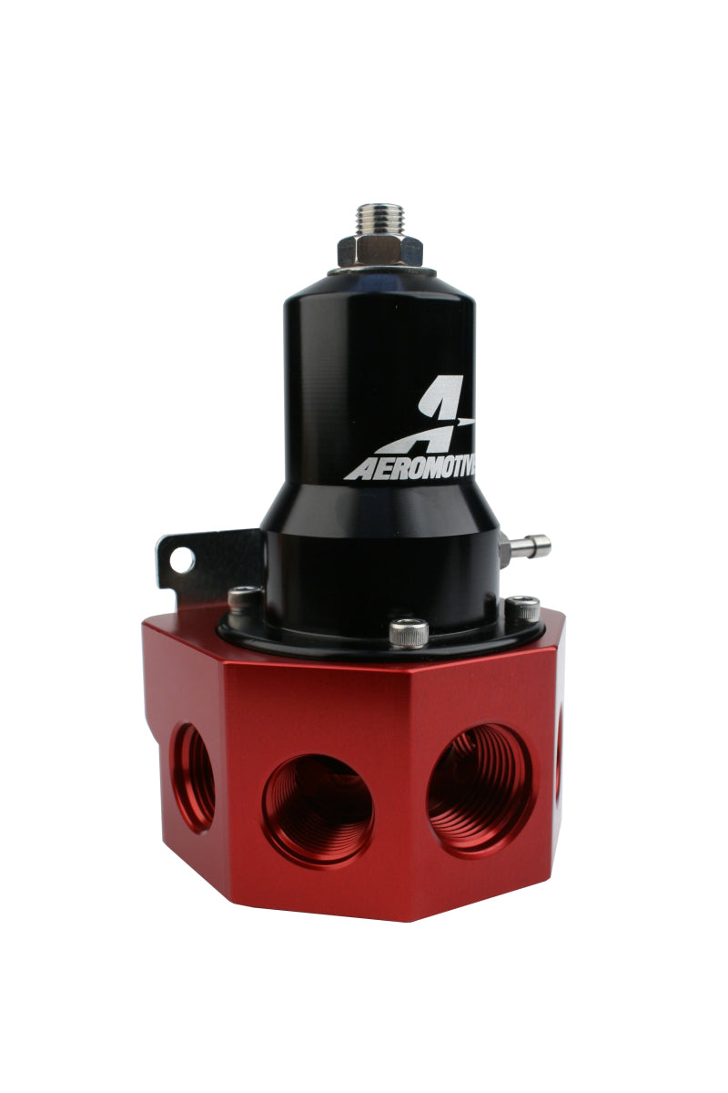 Aeromotive 13133 Regulator - 30-120 PSI - .500 Valve - 4x AN-08 and AN-10 inlets / AN-10 Bypass