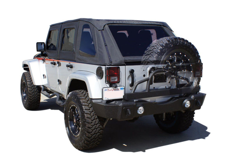 Rampage 88606 2007-2018 Jeep Wrangler(JK) Recovery Bumper Rear - Black