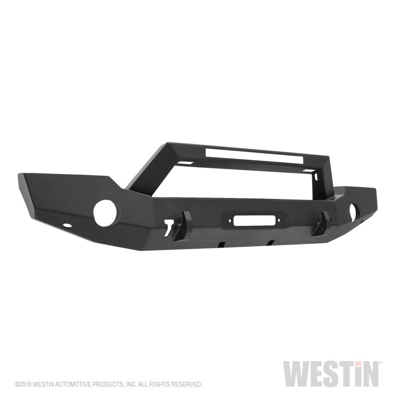 Westin 59-80125 18-20 Jeep Wrangler WJ2 Full Width Front Bumper w/LED Light Bar Mount Textured Black