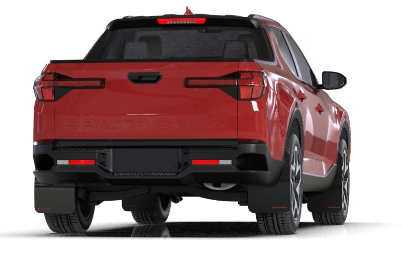 Rally Armor MF78-UR-BLK-RD 22-25 Hyundai Santa Cruz Black UR Mud Flap w/Red Logo