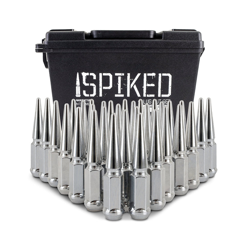 Mishimoto MMLG-SP1415-32CH Steel Spiked Lug Nuts M14 x 1.5 32pc Set Chrome