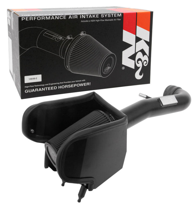 K&N Engineering 71-1576 K&N 2018 Jeep Wrangler JL V6-3.6L F/I Blackhawk Performance Intake Kit (No Jeep Grand Cherokee)
