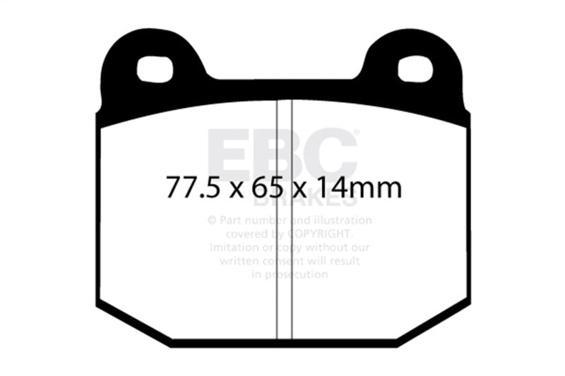 EBC DP4197/2R 08+ Lotus 2-Eleven 1.8 Supercharged Yellowstuff Front Brake Pads