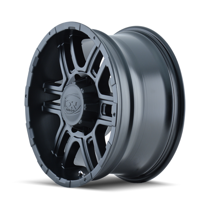 ION Wheels 179-7883MB ION Type 179 17x8 / 6x139.7 BP / 10mm Offset / 106mm Hub Matte Black Wheel