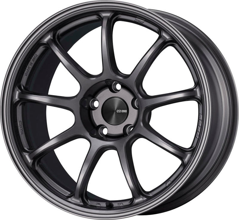 Enkei 540-780-8040DS PF09 17x8 5x100 40mm Offset 75mm Bore Dark Silver Wheel
