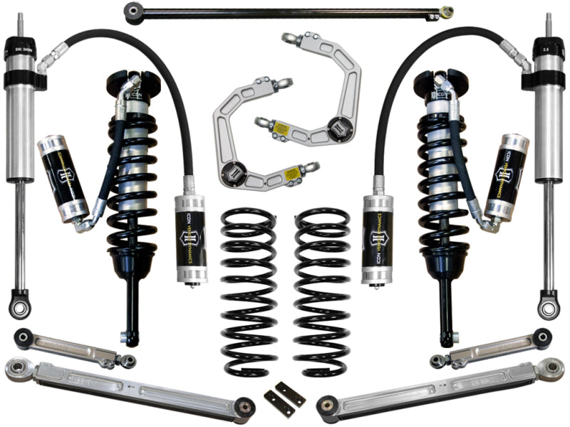 ICON K53056 03-09 Toyota 4Runner/FJ 0-3.5in Stage 6 Suspension System w/Billet Uca
