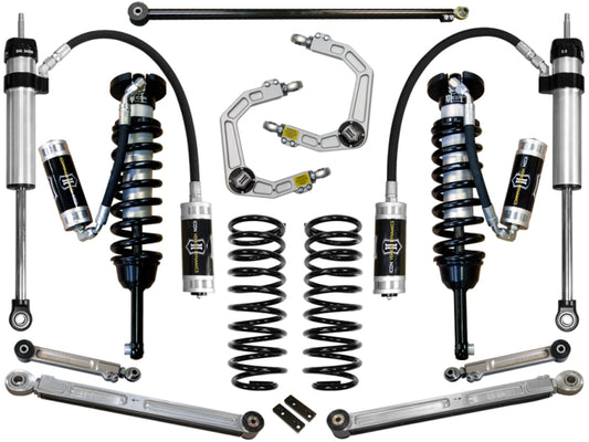 ICON K53056 03-09 Toyota 4Runner/FJ 0-3.5in Stage 6 Suspension System w/Billet Uca