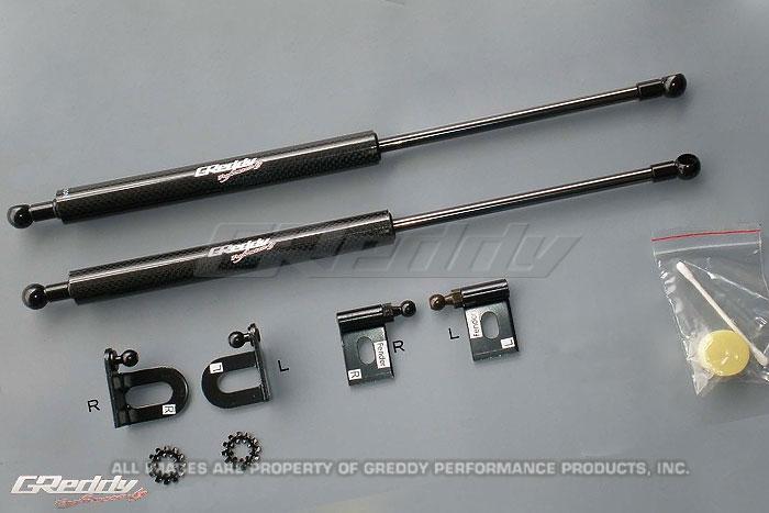 GReddy 18530101 08-11 Mitsubishi Evo X CZ4A Engine Hood Lifter Kit (Designed for OEM weight hoods.)