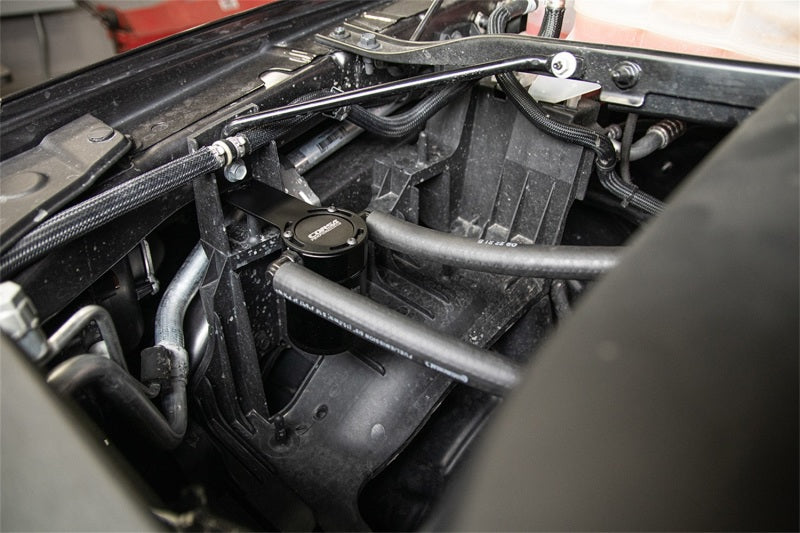 CORSA Performance CC0008 Corsa 2021-2024 Dodge RAM TRX Crew Cab Aluminum Oil Catch Can w/Mounting Bracket