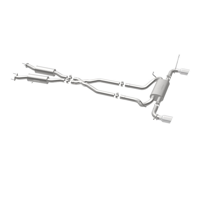 Magnaflow 19216 MagnaFlow Cat-Back SS 2.5in Dual Split Rear 4in Black Tip 11-16 Jeep Grand Cherokee 5.7L V8/3.6L V6