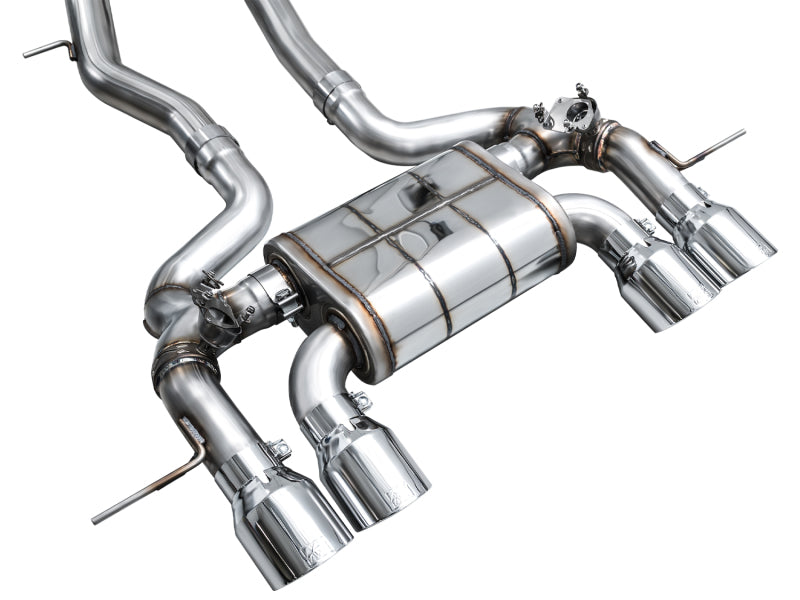 AWE Tuning 3025-42487 23-24 BMW G87 M2 SwitchPath Edition Exhaust - Chrome Silver Tips