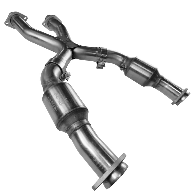 Kooks Headers 11203240 Kooks 99-04 Ford Mustang GT / Cobra 2 1/2in In x 2 1/2in OEM Out Cat SS X Pipe Kooks HDR Req