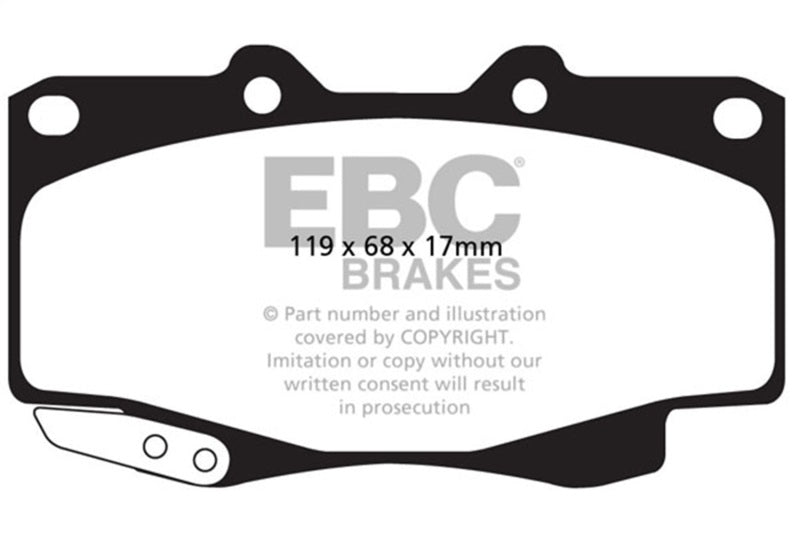 EBC DP42005R 99-04 Toyota Tacoma 4WD 2.7 Yellowstuff Front Brake Pads