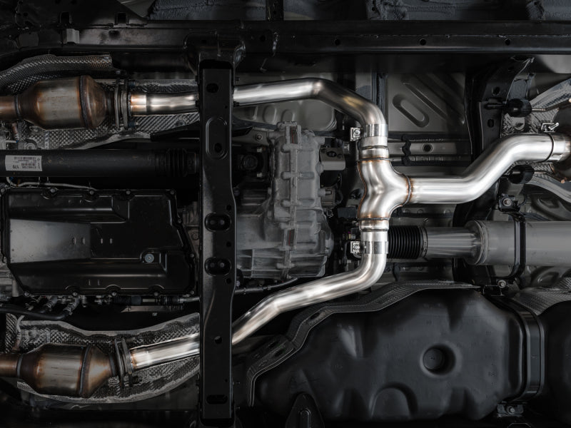 AWE Tuning 3015-32063 AWE 0FG Exhaust for 3rd Gen Toyota Tundra - Dual Chrome Silver Tips