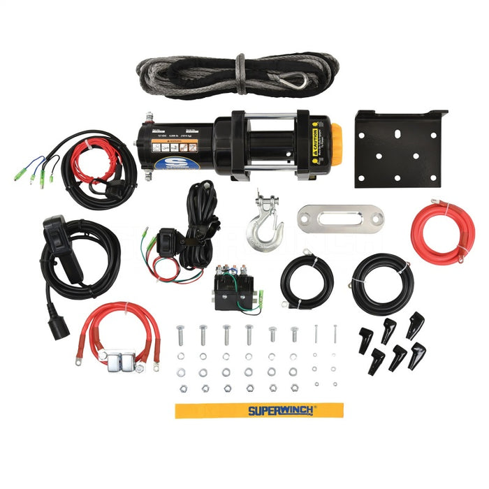 Superwinch 1140230 4000 LBS 12V DC 3/16in x 50ft Synthetic Rope LT4000 Winch