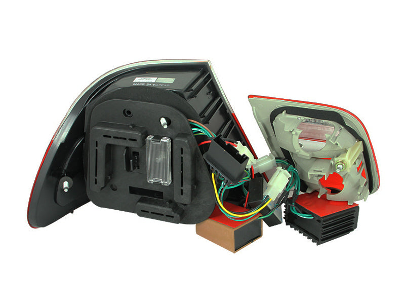 ANZO 321127 1999-2001 BMW 3 Series E46 LED Taillights Red/Smoke 2pc