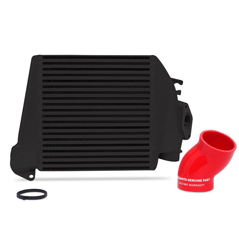 Mishimoto MMTMIC-WRX-08BKRD 08-14 Subaru WRX Top-Mount Intercooler Kit - Powder Coated Black & Red Hoses
