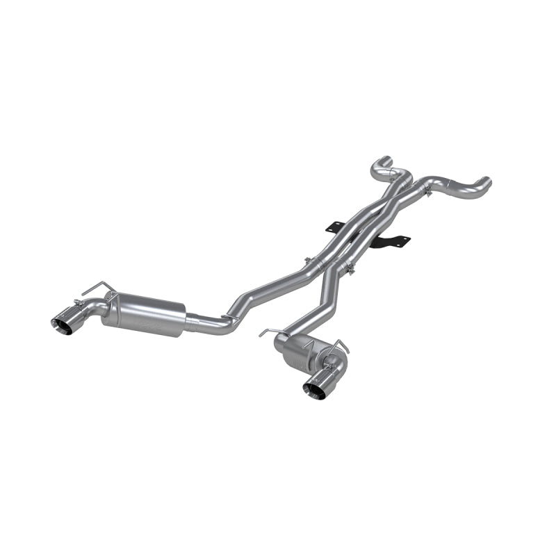 MBRP S7018409 2010 Chev Camaro V8 6.2L 6 Speed Dual Cat Back Round Tips (11 Conv. MUST purchase mbrpAD1710)