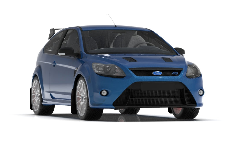 Rally Armor MF56-UR-BLK/GRY 09-11 Ford Focus MK2 RS Black UR Mud Flap Grey Logo