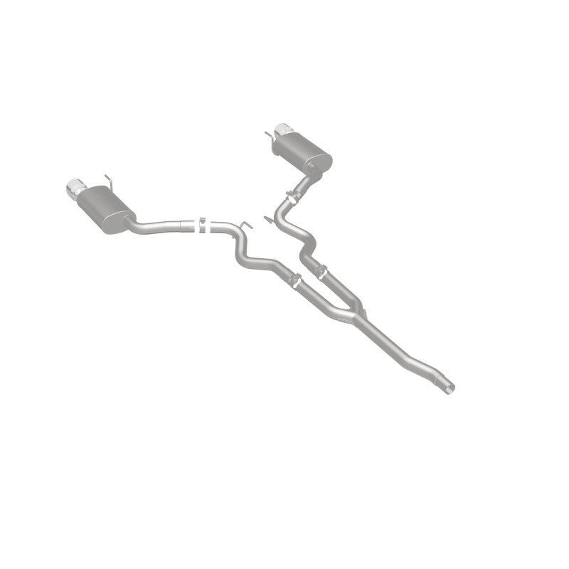 Magnaflow 19097 MagnaFlow Cat Back, SS, 2.5in, Street, Dual Split Polished 4.5in Tips 2015 Ford Mustang Ecoboost