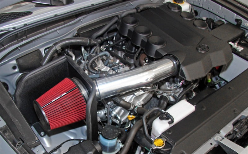 Spectre 9002 10-18 Toyota FJ 10-15 4Runner V6-4.0L F/I Air Intake Kit - Polished w/Red Filter