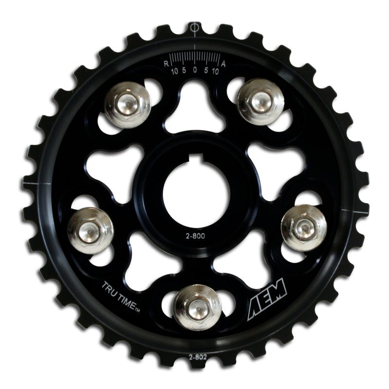AEM 23-802BK 90-91 Acura Interga RS LS GS & GSR/ 99-00 Honda Civic Si Black Tru-Time Cam Gear