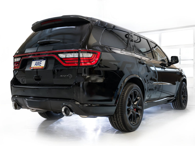 AWE Tuning 3020-32952 18-23 Dodge Durango SRT & Hellcat Track Edition Exhaust - Chrome Silver Tips