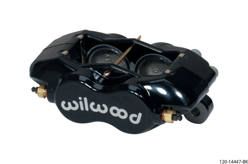 Wilwood 120-14447-BK Caliper-Forged Dynalite w/Dust Seal-Black 1.75in Pistons .81in Disc