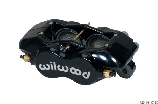 Wilwood 120-14447-BK Caliper-Forged Dynalite w/Dust Seal-Black 1.75in Pistons .81in Disc