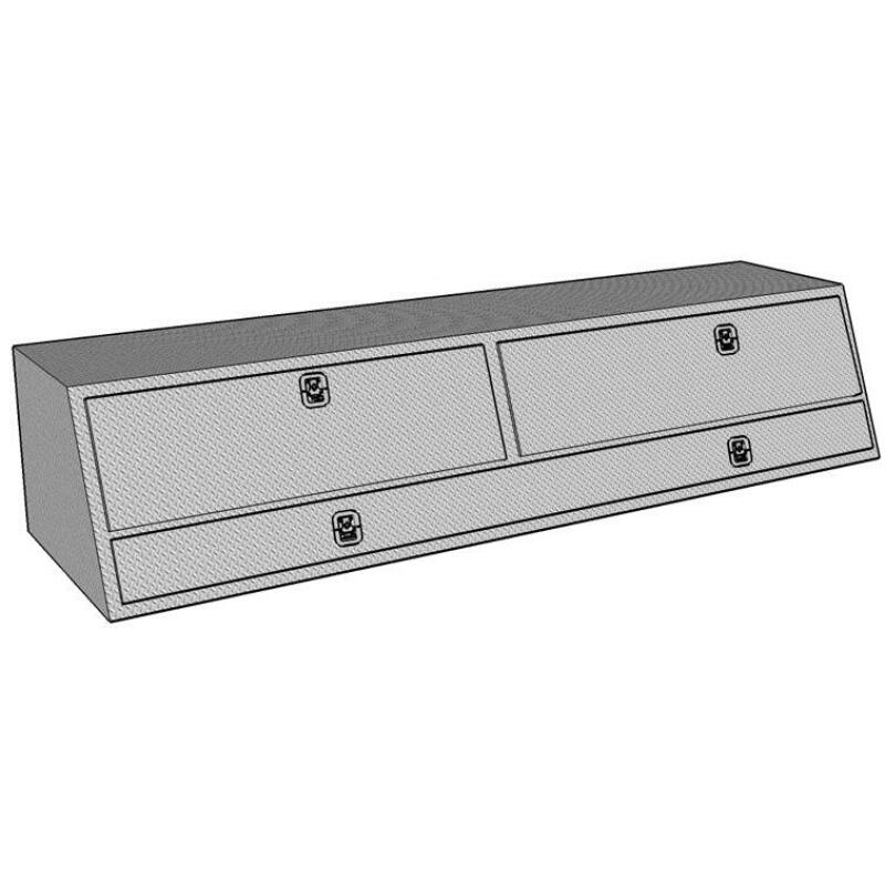 Westin 80-TBS200-96D /Brute Contractor TopSider 96in w/ Doors - Aluminum