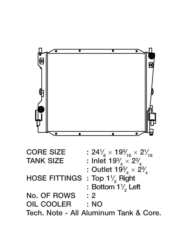 CSF 7037 05-14 Ford Mustang Radiator