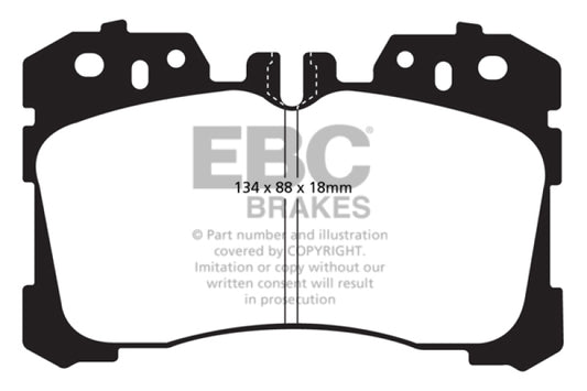 EBC DP31811C 07+ Lexus LS460 4.6 Redstuff Front Brake Pads