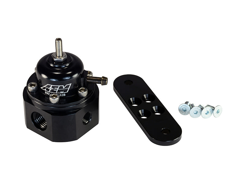 AEM 25-302BK Universal Black Adjustable Fuel Pressure Regulator