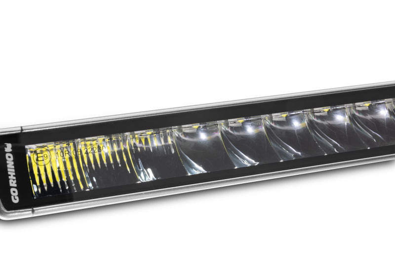 Go Rhino 751052001CSS Xplor Blackout Series Sgl Row LED Light Bar (Surface/Threaded Stud Mount) 20.5in. - Blk