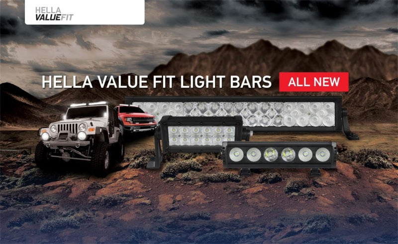 Hella 357208101 Value Fit Sport 22in - 120W LED Light Bar - Dual Row Combo Beam