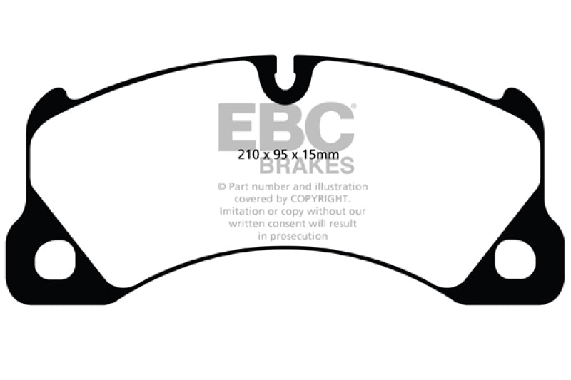 EBC DP41835R 10+ Porsche Cayenne 3.0 Supercharged Hybrid Yellowstuff Front Brake Pads
