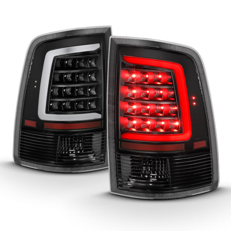 ANZO 311318 2009-2018 Dodge RAM 1500 LED Taillight Plank Style Black w/Clear Lens
