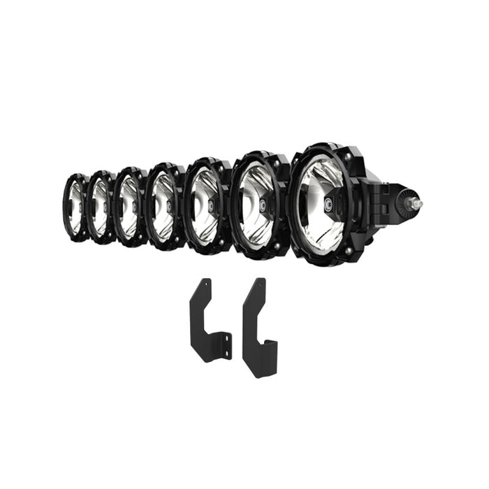 KC HiLiTES 91344 11-16 Ford Super Duty Gravity LED Pro6 7-Light Bar Kit - Front Bumper