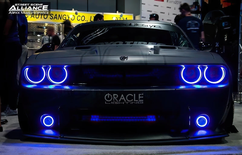 ORACLE Lighting 1458-332 Oracle 0814 Dodge Challenger Dynamic Surface Mount Headlight/Fog Light Halo Kit COMBO SEE WARRANTY