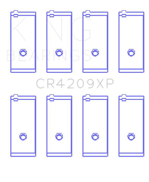 King Engine Bearings CR4209XPSTDX Toyota 3SGTE (Size STDX) Performance Rod Bearing Set