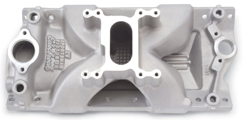 Edelbrock EDE2901 SBC Victor Jr. Sportsman Manifold - 2 Barrel