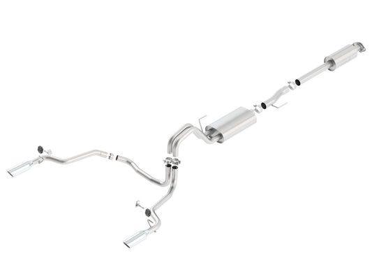 Borla 140614 15-16 Ford F-150 2.7L/3.5L V6 / 5.0L V8 Ext. Cab Std. Bed CB Exh Touring Single Split Rear Ext