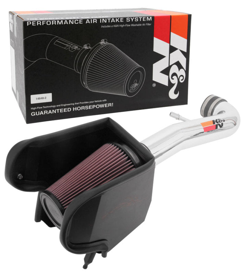 K&N Engineering 77-1576KP K&N 2018 Jeep Wrangler JL V6-3.6L High Flow Performance Kit