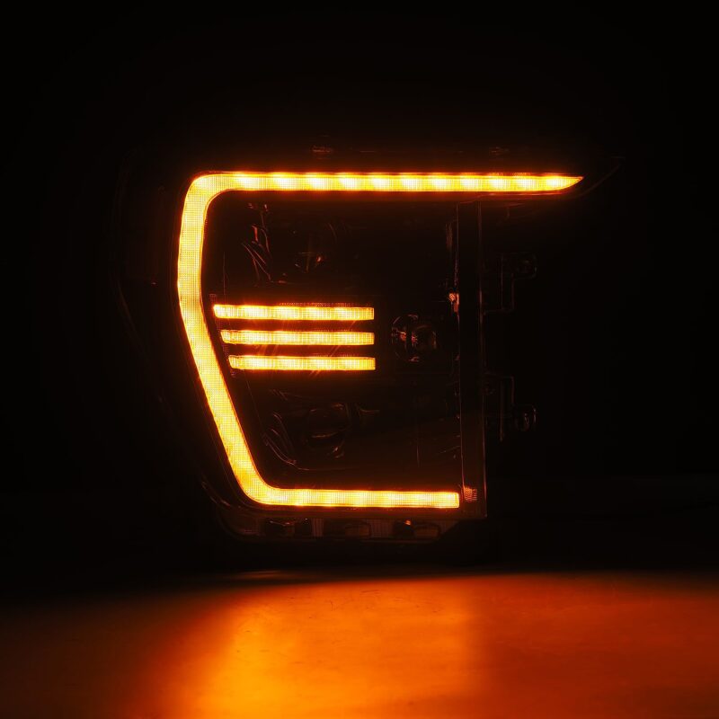 AlphaRex 880294 21-22 Ford F150 PRO-Series Projector headlights Alpha-Black w/Activ Light/Seq Signal