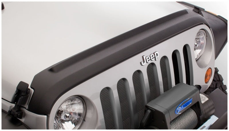 Bushwacker 14013 07-18 Jeep Wrangler Trail Armor Hood and Tailgate Protector Excl Power Dome Hood - Black