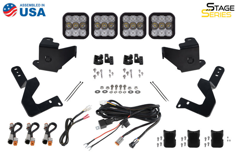 Diode Dynamics DD7409 2022 Toyota Tundra SS5 Grille CrossLink Lightbar Kit - Pro White Combo