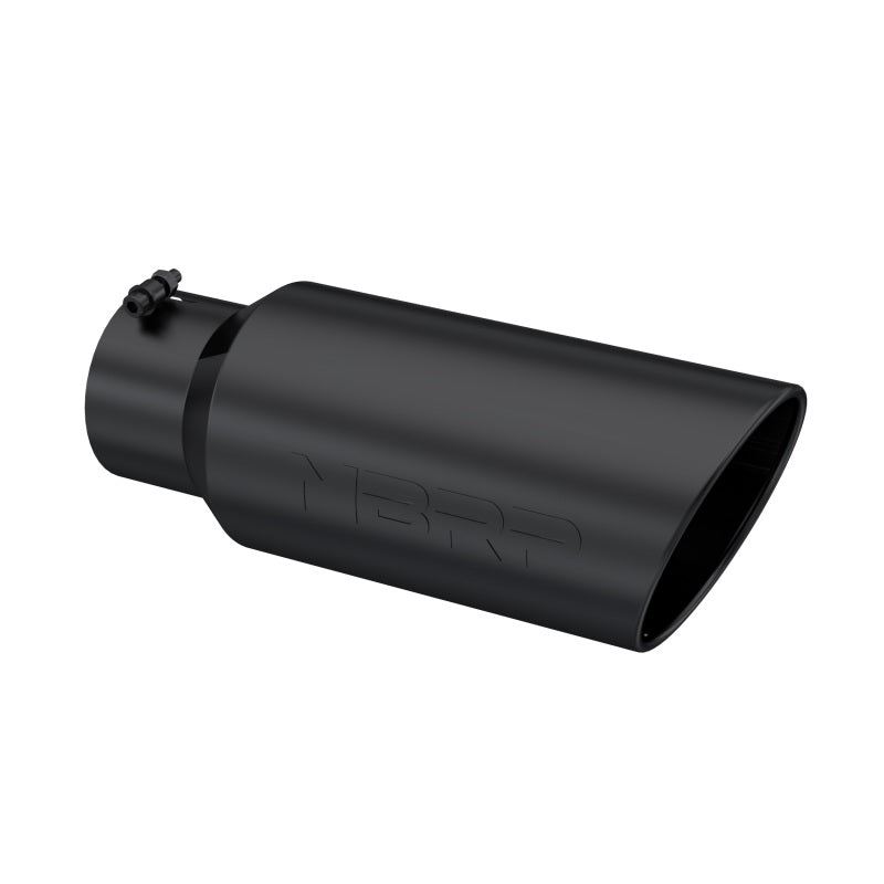 MBRP T5127BLK Universal Tip 7in O.D. Rolled End 5in inlet 18in length Black