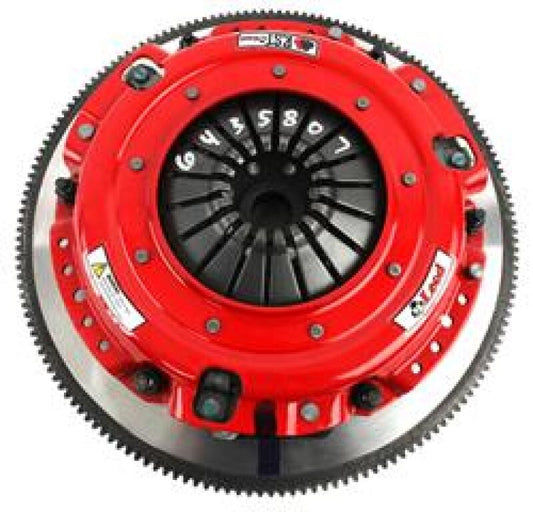 McLeod Racing 6435807 McLeod RST Twin Clutch Kit Ford Modular Engine 164 Tooth RG / 26 Spline Input Shaft w/Steel Flywheel