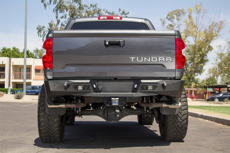 Addictive Desert Designs R741231280103 2014+ Toyota Tundra Stealth Fighter Rear Bumper w/ Backup Sensor Cutouts